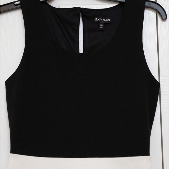 Express Mini Dress Black & White stripe Nautical NWOT - Picture 7 of 10